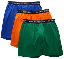 
                        
                          Load image into Gallery viewer, Polo Ralph Lauren Classic Fit w/Wicking 3-Pack Knit Boxers
                        
                      