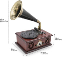 
                        
                          गैलरी व्यूवर में इमेज लोड करें, LP&amp;NO.1 Record Player, Classic Bluetooth Turntable with USB Recording - JOY2ESpree
                        
                      
