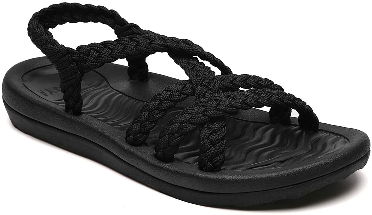 MEGNYA Women's Comfortable Walking Sandals with Arch Support Waterproof for Walking/Hiking/Travel/Wedding/Water Spot/Beach