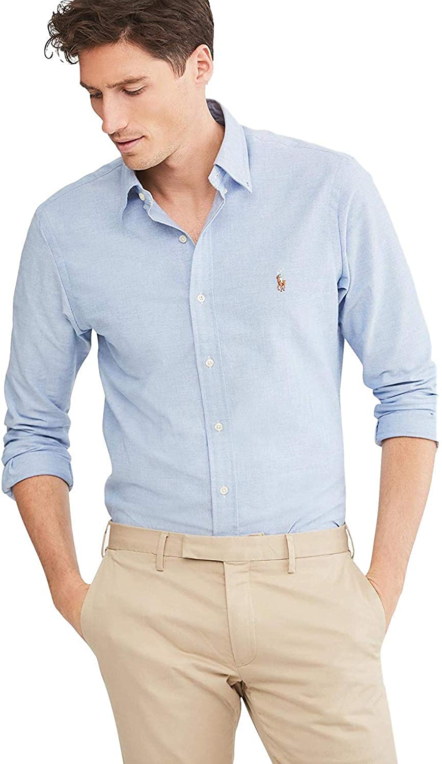 Polo Ralph Lauren Mens Classic Fit Oxford Longsleeve Buttondown Shirt