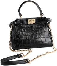 
                        
                          Load image into Gallery viewer, kilofly 2pc Gold Plated Faux Leather Removable Clutch Chain Shoulder Straps Set
                        
                      