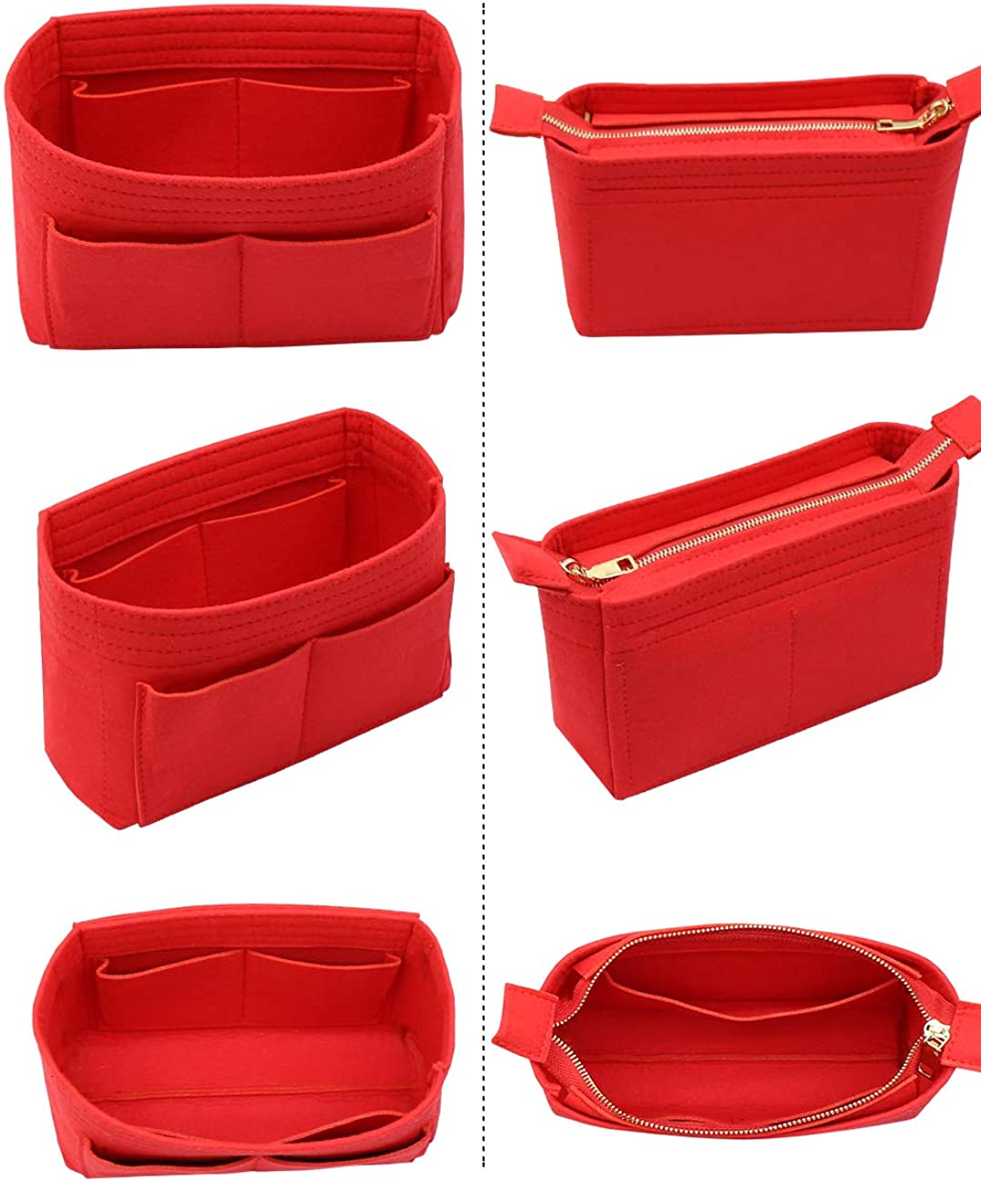 LEXSION Organizer,Bag Organizer,Insert purse organizer with 2 packs in one set fit LV NeoNoe Noé Series perfectly