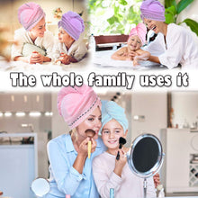 
                        
                          Load image into Gallery viewer, Vinker 3 Pack Hair Towel Wrap, Microfiber Quick Drying Hair Towels, Bath Dryer Caps, Bath Hair Drying Towel, Quick Dryer Hat for Women Girls
                        
                      