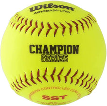 
                        
                          Load image into Gallery viewer, Wilson Sporting Goods A9106 ASA Series Softball (12-Pack), 12-Inch, Optic Yellow (WTA9106BASA-LOW) - JOY2ESpree
                        
                      