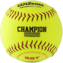 
                        
                          Load image into Gallery viewer, Wilson Sporting Goods A9106 ASA Series Softball (12-Pack), 12-Inch, Optic Yellow (WTA9106BASA-LOW) - JOY2ESpree
                        
                      