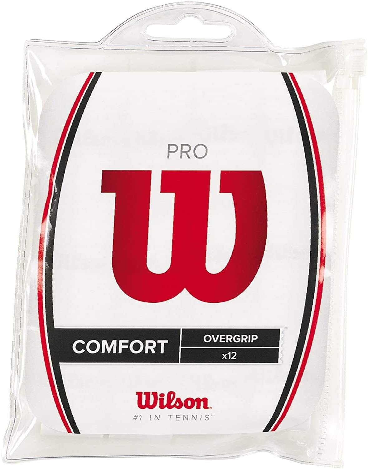 Wilson Pro Overgrip-Comfort 12 Pack. White - JOY2ESpree