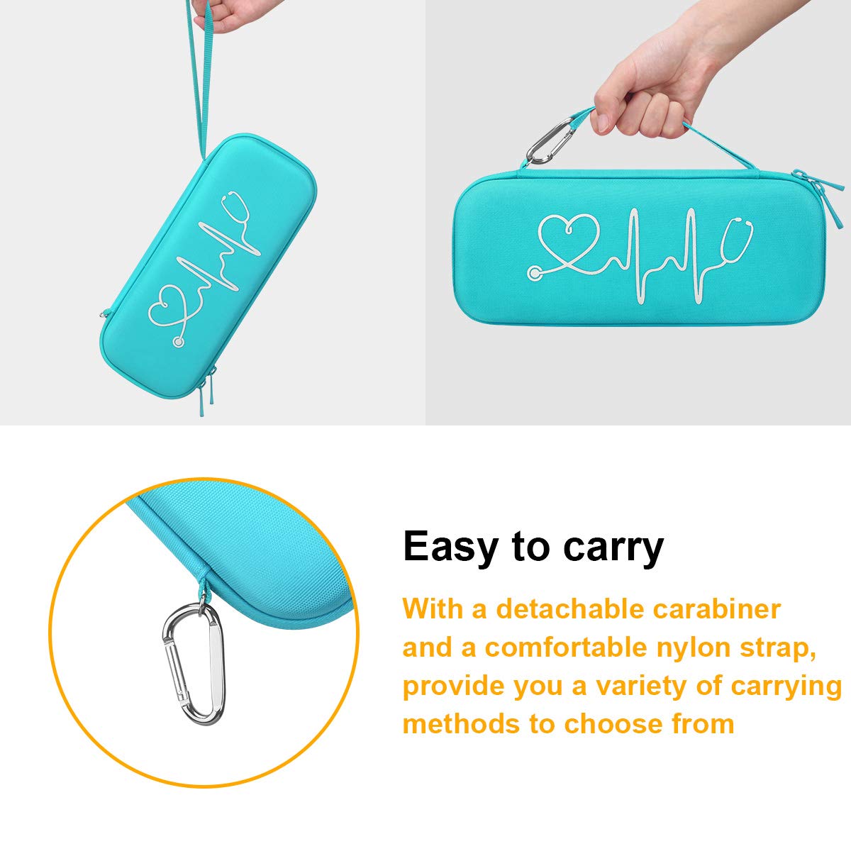BOVKE Travel Case for 3M Littmann Classic III, Lightweight II S.E, Cardiology IV Diagnostic