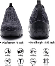 
                        
                          Load image into Gallery viewer, STQ Slip On Breathe Mesh Walking Shoes Women Fashion Sneakers Comfort Wedge Platform Loafers
                        
                      