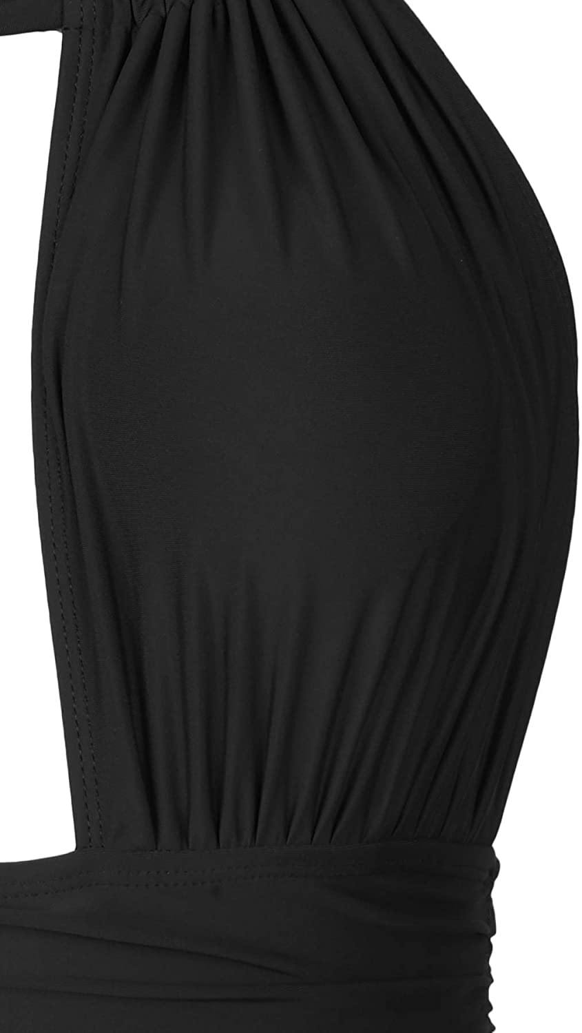CUPSHE Women's One Piece Swimsuit Halter Tummy Control Multiway Swimwear Bathing Suits - JOY2ESpree