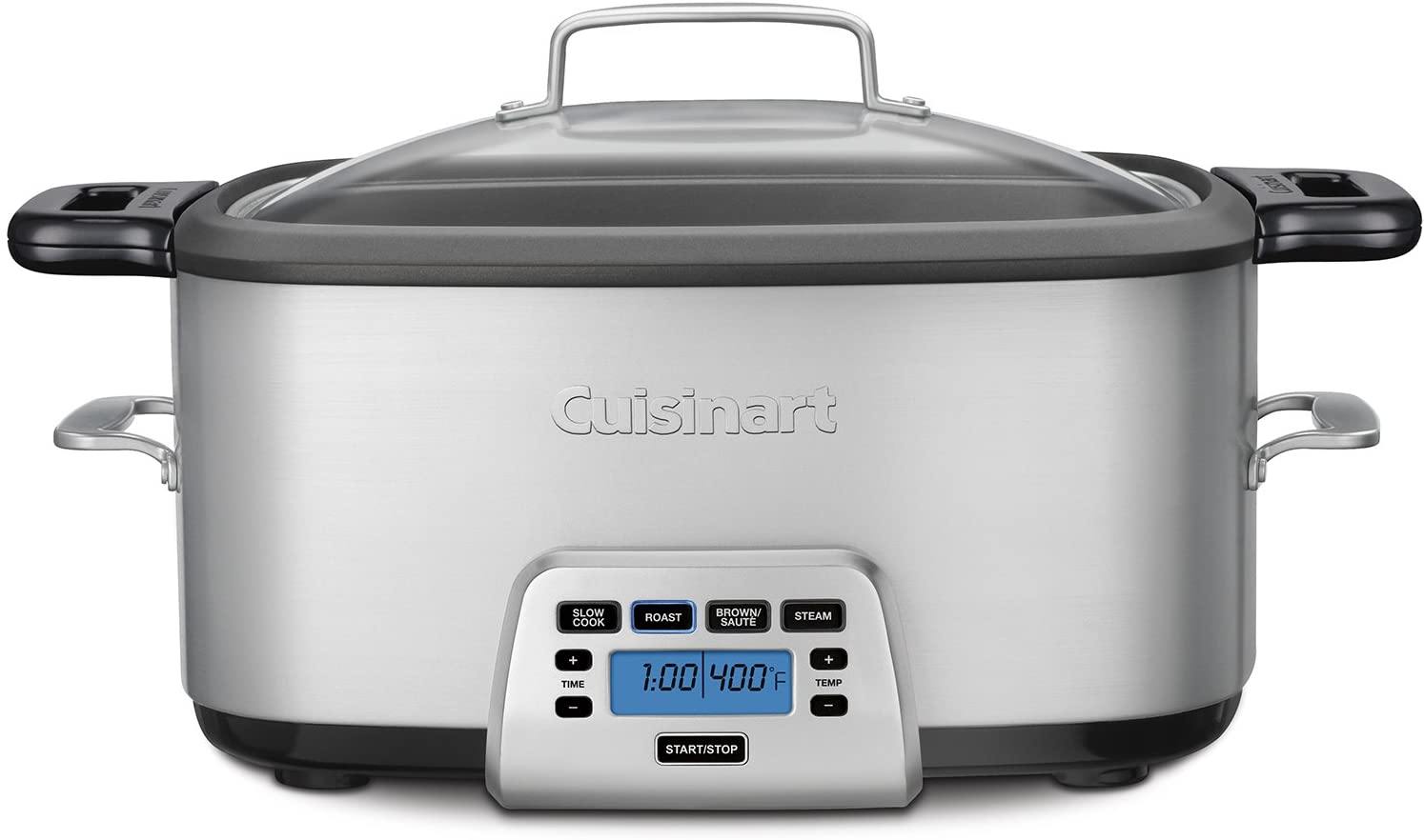 Cuisinart MSC-600 3-In-1 Cook Central 6-Quart Multi-Cooker: Slow Cooker, Brown/Saute, Steamer - JOY2ESpree