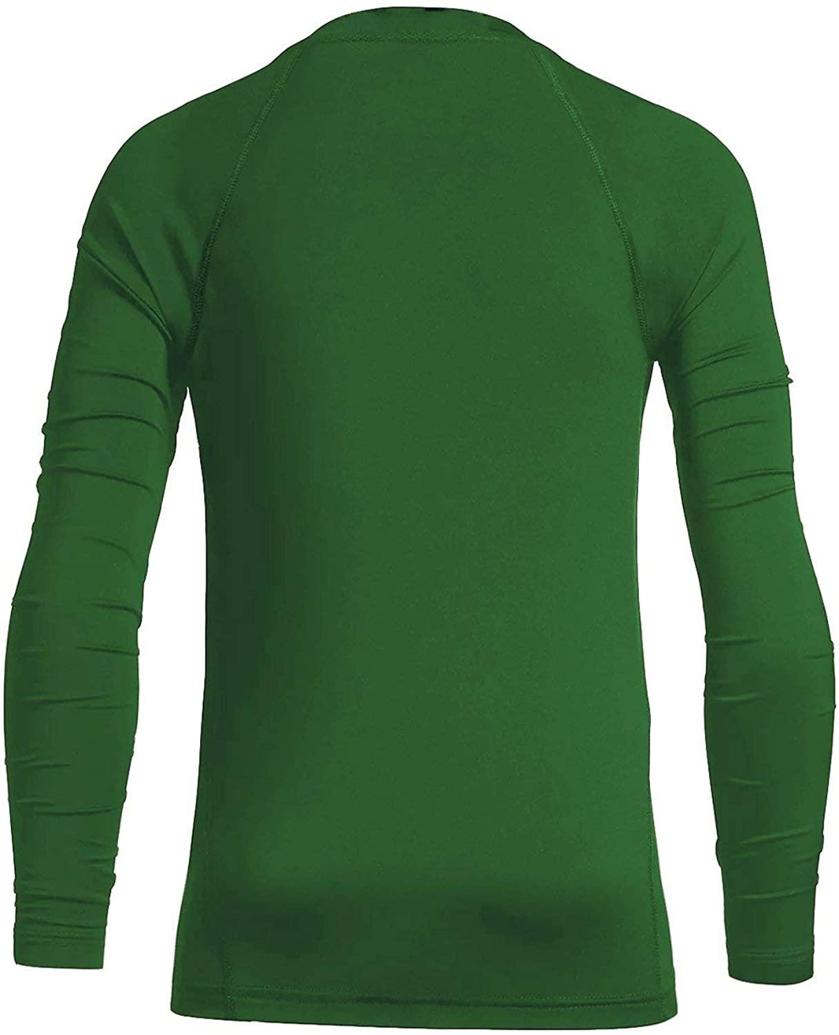 BALEAF Youth Boys'/Girls' Thermal Compression Sports Shirts Long Sleeve Fleece Base Layer Crew Neck