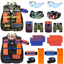 
                        
                          Muat gambar ke penampil Galeri, 2 Pack Kids Tactical Vest Kit for Nerf Guns Game N-Strike Elite Series Wars with Refill Darts, Reload Clips, Dart Pouch, Tactical Mask, Wrist Band and Protective Glasses for Boys ,Girls
                        
                      