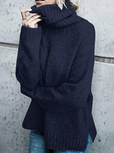 
                        
                          Muat gambar ke penampil Galeri, FISACE Womens Solid Round Neck Oversized Turtleneck Full Sleeve Knitted Sweater Pullover
                        
                      