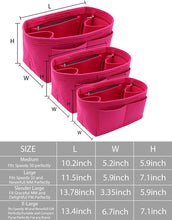 
                        
                          Cargar imagen en el visor de la galería, Felt Purse Organizer Insert Zipper Pocket with Two Removeable Bottle Holder
                        
                      
