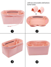 
                        
                          Cargar imagen en el visor de la galería, Felt Purse Organizer Insert Zipper Pocket with Two Removeable Bottle Holder
                        
                      