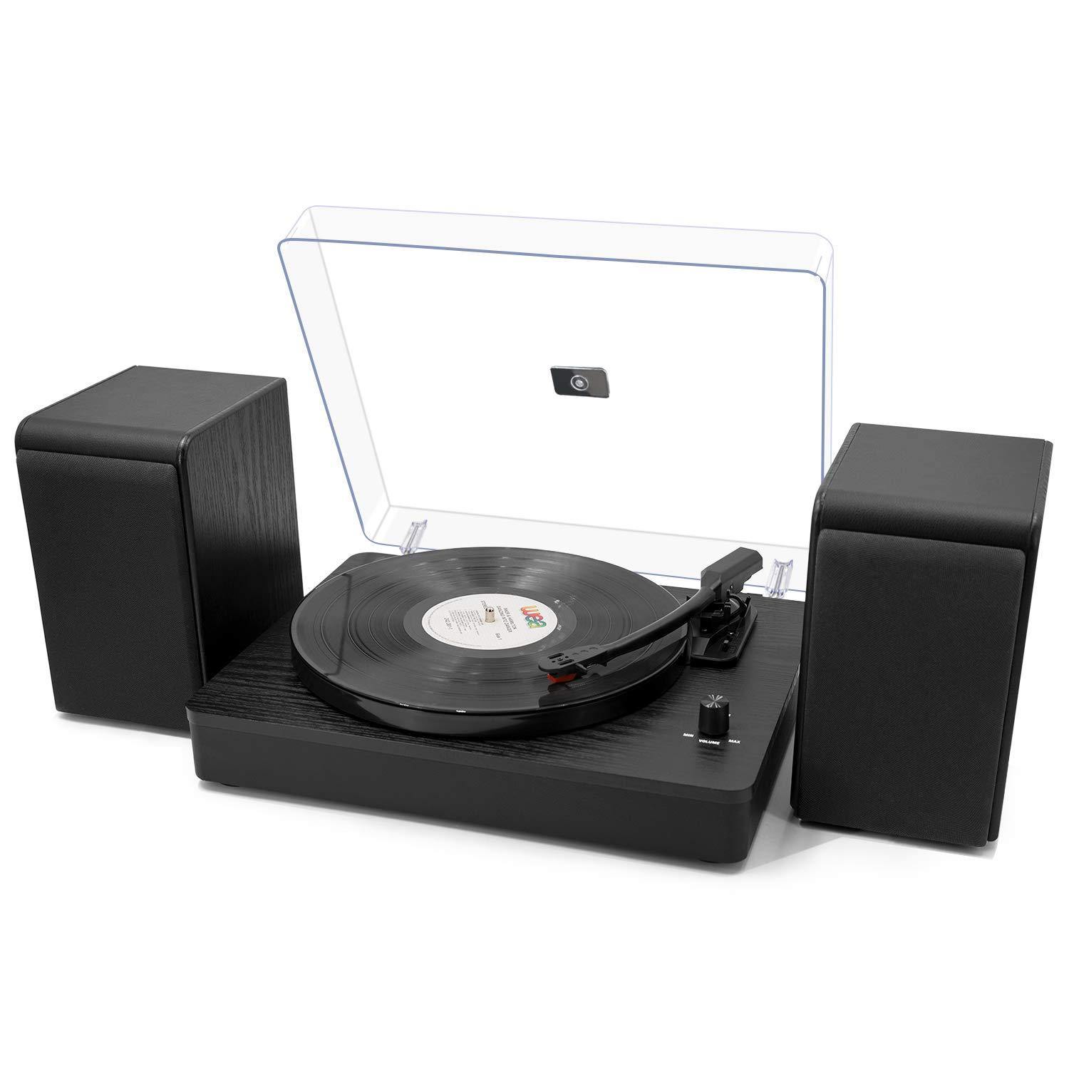 LP&No.1 Bluetooth Turntable HiFi System with Bookshelf Speakers - JOY2ESpree