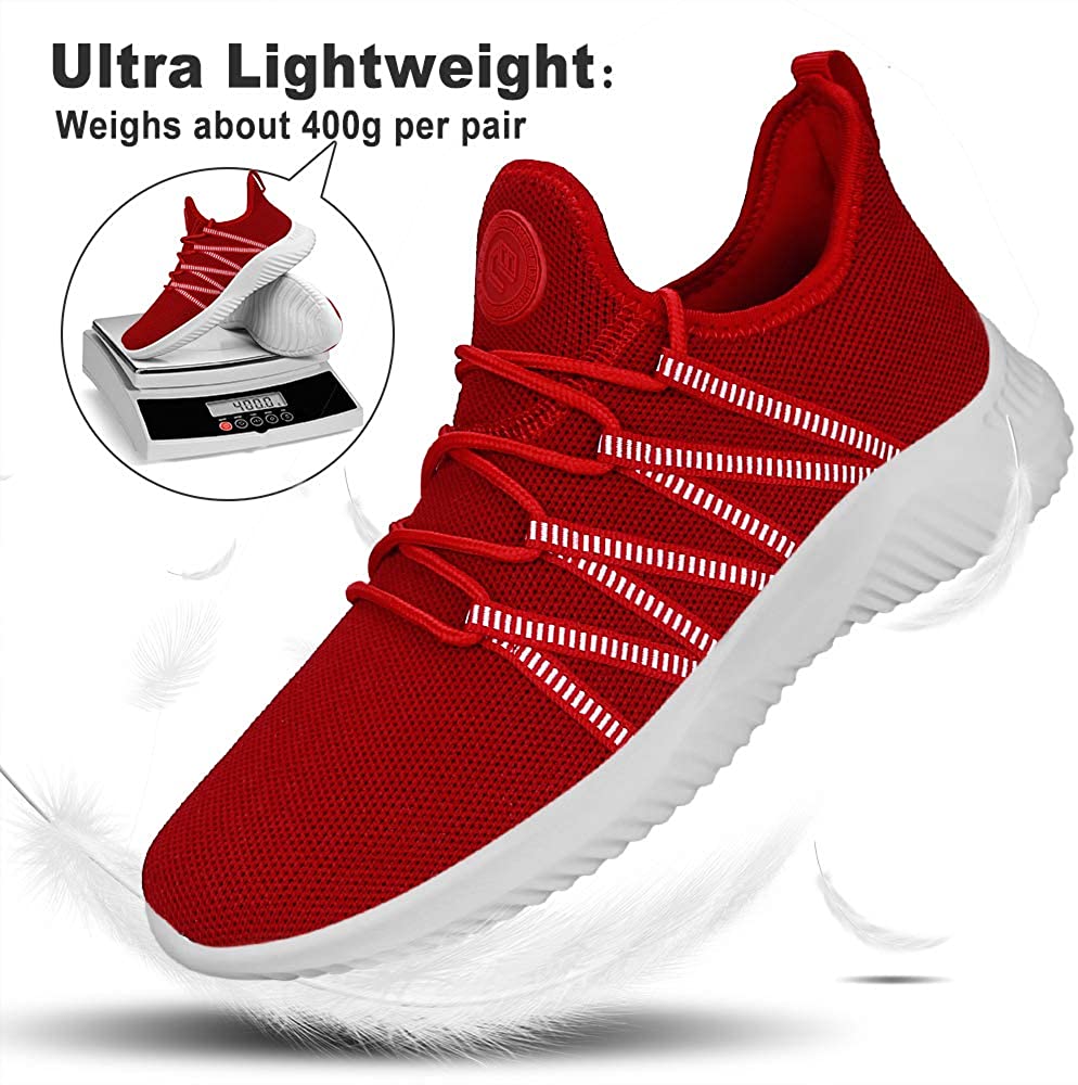Feethit Mens Slip On Running Shoes Breathable Lightweight Comfortable Fashion Non Slip Sneakers for Men