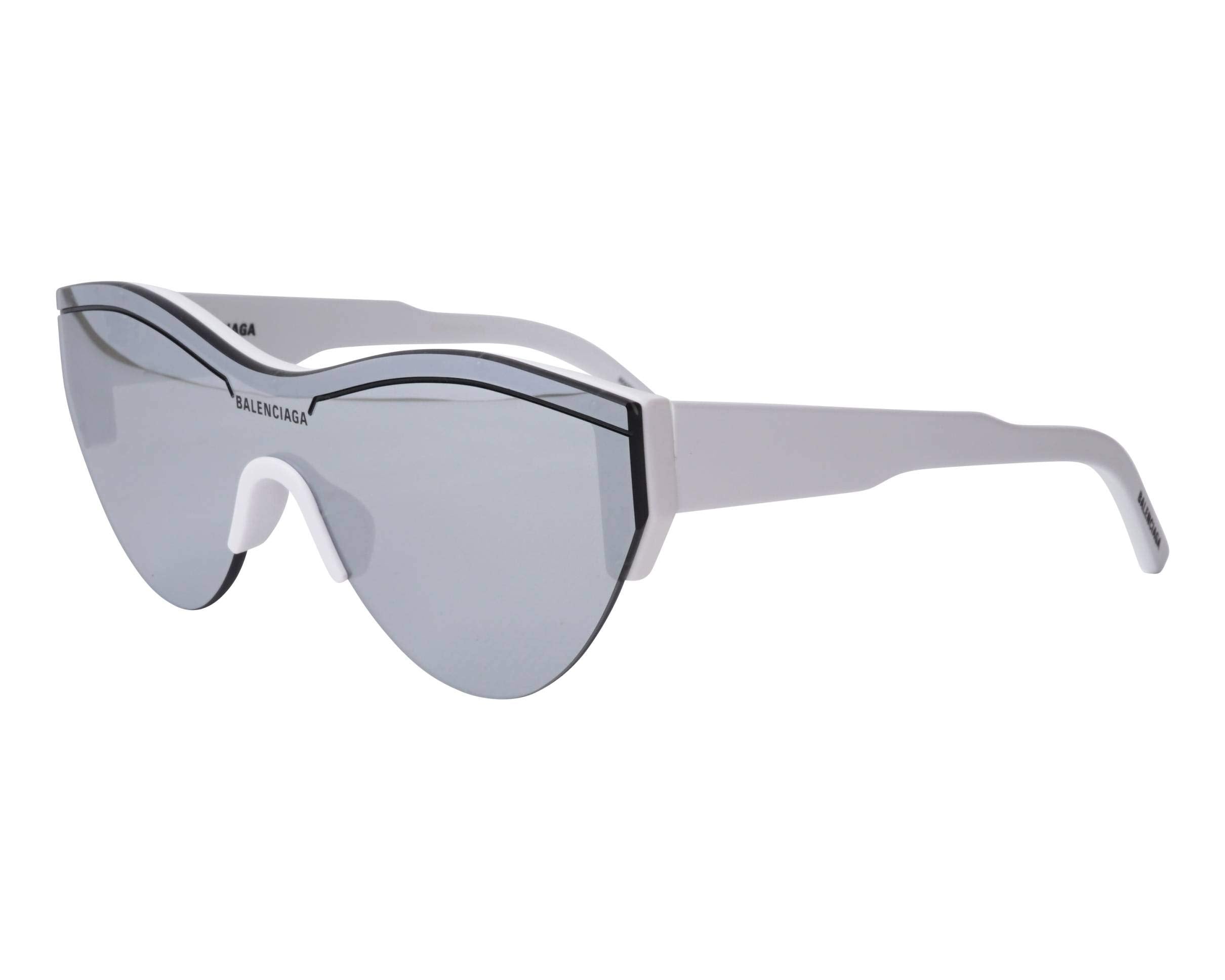 Balenciaga BB0004S White/silver 99/10/145 Unisex Sunglasses