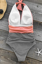 
                        
                          將圖片載入圖庫檢視器 CUPSHE Women's Halter One Piece Swimsuit Keeping You Accompained Swimwear
                        
                      