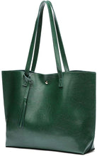 
                        
                          將圖片載入圖庫檢視器 Women's Soft Faux Leather Tote Shoulder Bag from Dreubea, Big Capacity Tassel Handbag
                        
                      