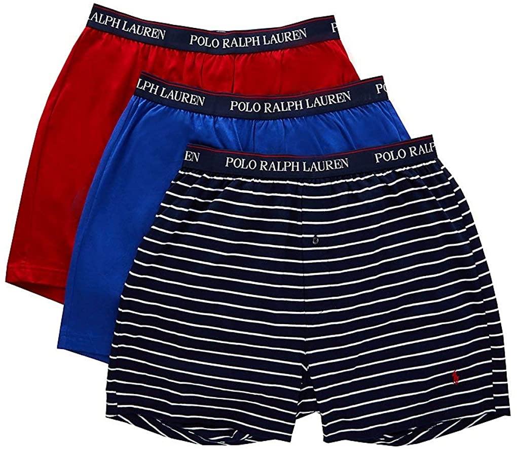 Polo Ralph Lauren Classic Fit w/Wicking 3-Pack Knit Boxers