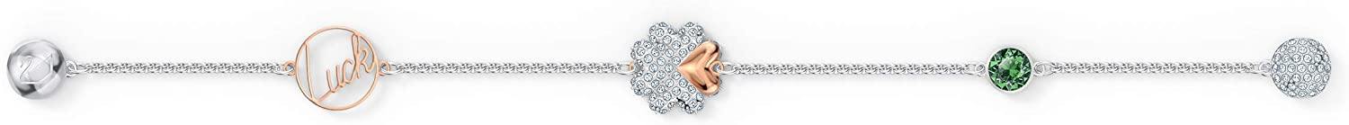 Swarovski Women's Symbols Evil Eye, Flower, Feather, Moon, Heart, Lucky Charm, Faith, Dragonfly Crystal Bracelet Collection - JOY2ESpree