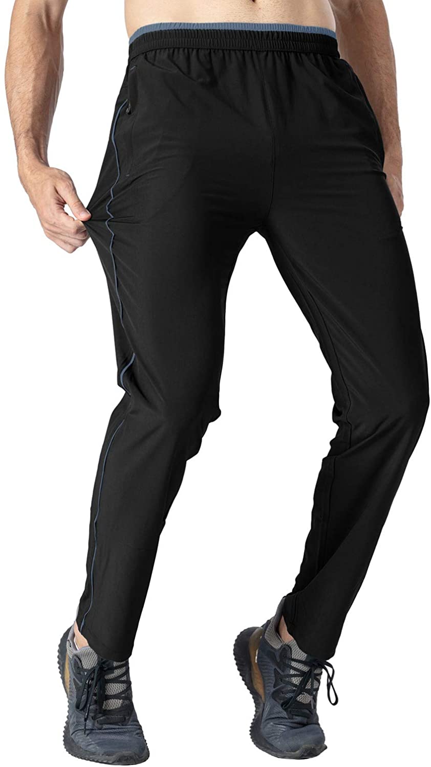 Rdruko Men's Jogger Casual Pants Lightweight Breathable Quick Dry Hiking Running Outdoor Sports Pants