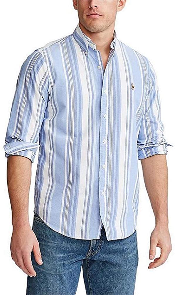 Polo Ralph Lauren Mens Classic Fit Oxford Longsleeve Buttondown Shirt
