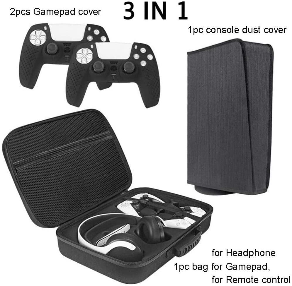 Oranmay Dust Cover for Ps5 Console, Host DustProof Cover Skin Soft Protector Sleeve for PS5 Play-Station 5 Console - Black - JOY2ESpree