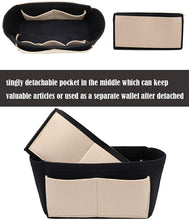 
                        
                          Cargar imagen en el visor de la galería, Felt Purse Bag Organizer Insert with zipper Bag Tote Shaper Fit Speedy Neverfull MM GM
                        
                      