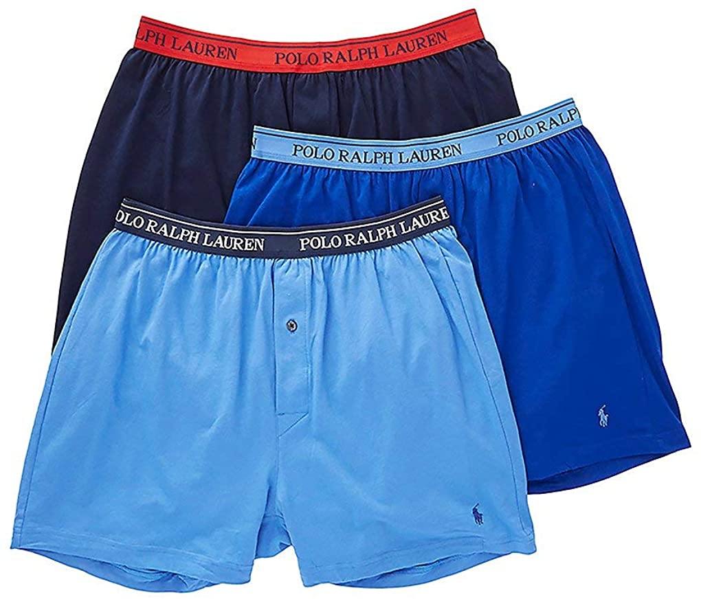 Polo Ralph Lauren Classic Fit w/Wicking 3-Pack Knit Boxers
