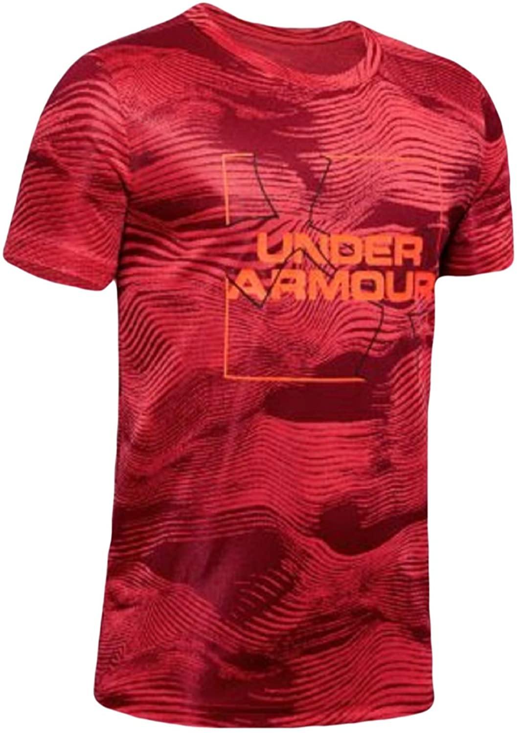 Under Armour Boys' Tech Big Logo Printed Short Sleeve Gym T-Shirt