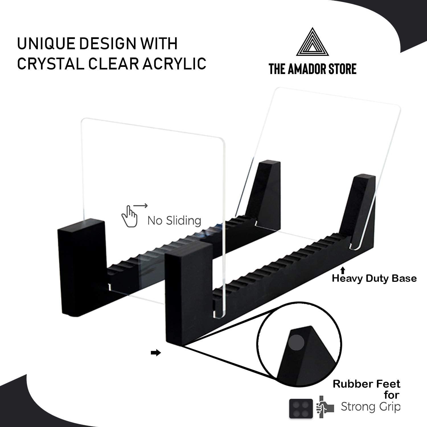 The Amador's Store Vinyl LP Record Rack 50-55 LP storage Stand Holder - JOY2ESpree