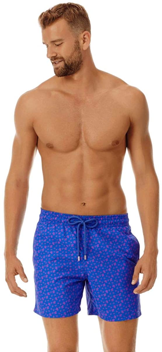 Vilebrequin Men's Moorea Micro Turtles Swim Trunk