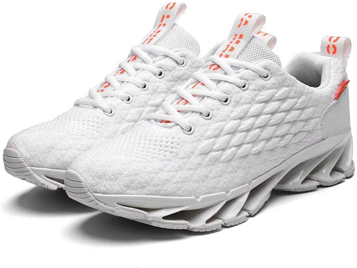 Pozvnn Mens Blade Sneakers Athletic Running Shoes Non Slip Walking Fashion Tennis Shoes