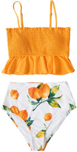 
                        
                          Muat gambar ke penampil Galeri, CUPSHE Women's High Waist Bikini Swimsuit Ruffle Smock Floral Print Two Piece Bathing Suit
                        
                      