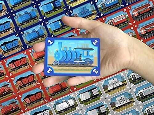 Cabooses in the corner - The Train Building Card Game of Colors and Numbers | 2 - 5 Players Ages 7+ - JOY2ESpree