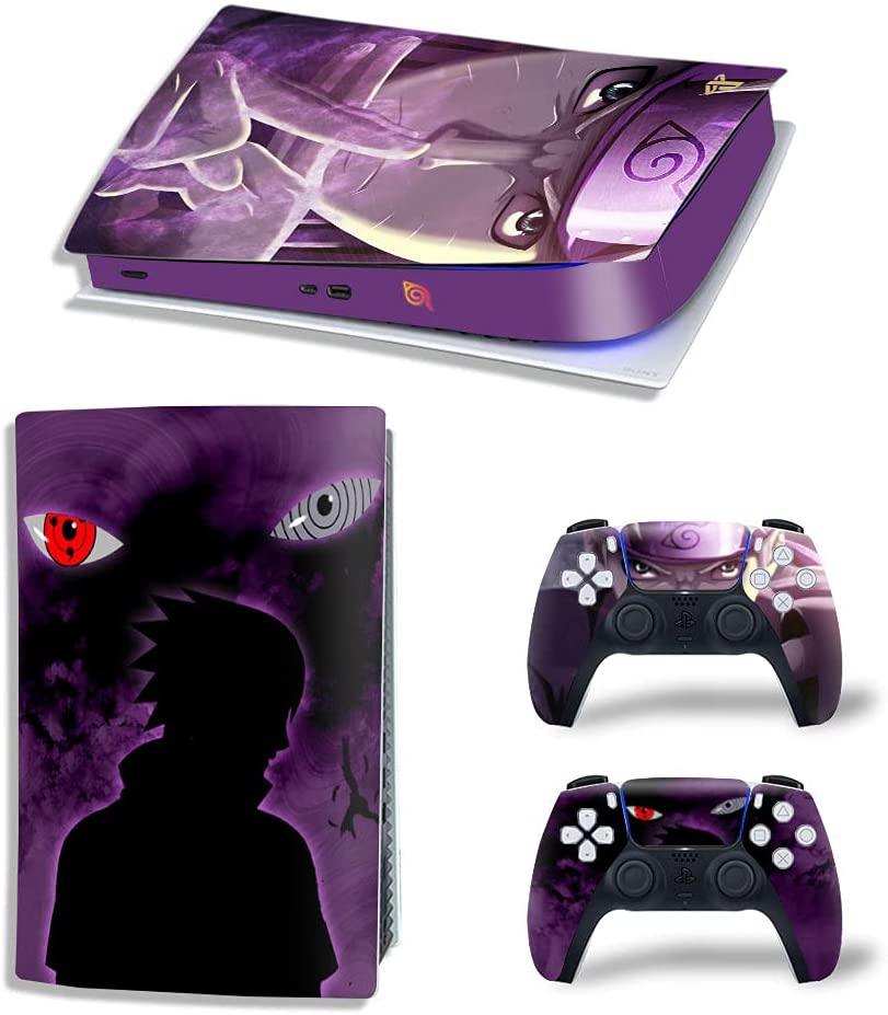 Mmoptop PS5 Skin for Playstation 5 Disc Version Console and Controller Vinyl Cover Skins Wrap - Black Pan-Ther - JOY2ESpree