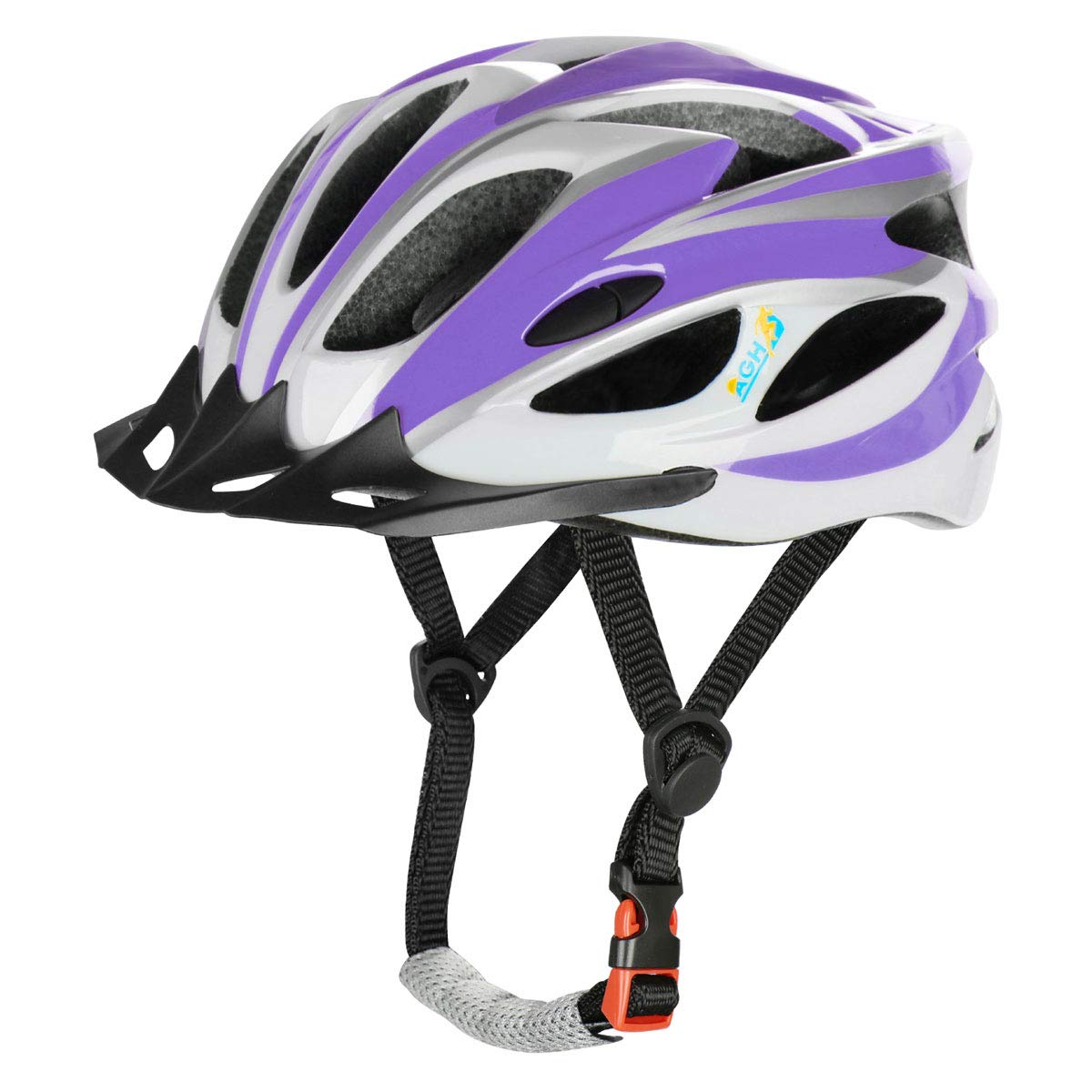 AGH Adult Adjustable Helmet,CPSC Certified for Mountain Road Bicycle Helmet with Detachable Visor for Men Women