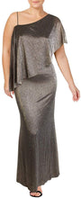 
                        
                          Load image into Gallery viewer, LAUREN RALPH LAUREN Radlee Women's Metallic One Shoulder Popover Gown - JOY2ESpree
                        
                      