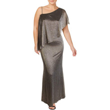 
                        
                          Load image into Gallery viewer, LAUREN RALPH LAUREN Radlee Women's Metallic One Shoulder Popover Gown - JOY2ESpree
                        
                      