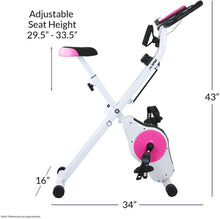 
                        
                          將圖片載入圖庫檢視器 Xspec Indoor Foldable Stationary Upright Exercise Cardio Workout Cycling Bike with 16-Level Resistance, Magenta/Lime - JOY2ESpree
                        
                      
