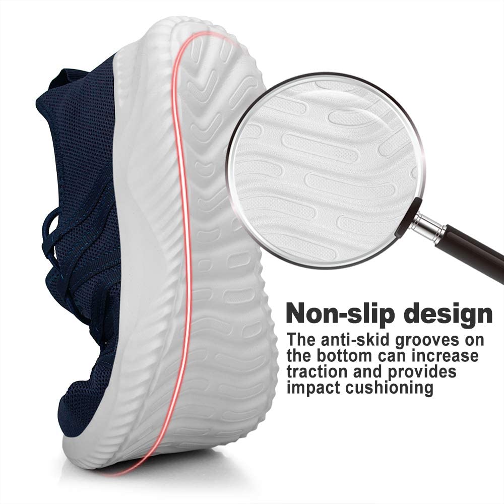 Feethit Mens Slip On Running Shoes Breathable Lightweight Comfortable Fashion Non Slip Sneakers for Men
