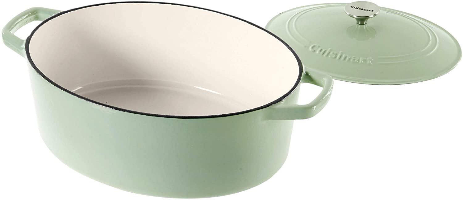 Cuisinart Cast Iron Casserole, Terracotta Orange, 5.5 Quart - JOY2ESpree
