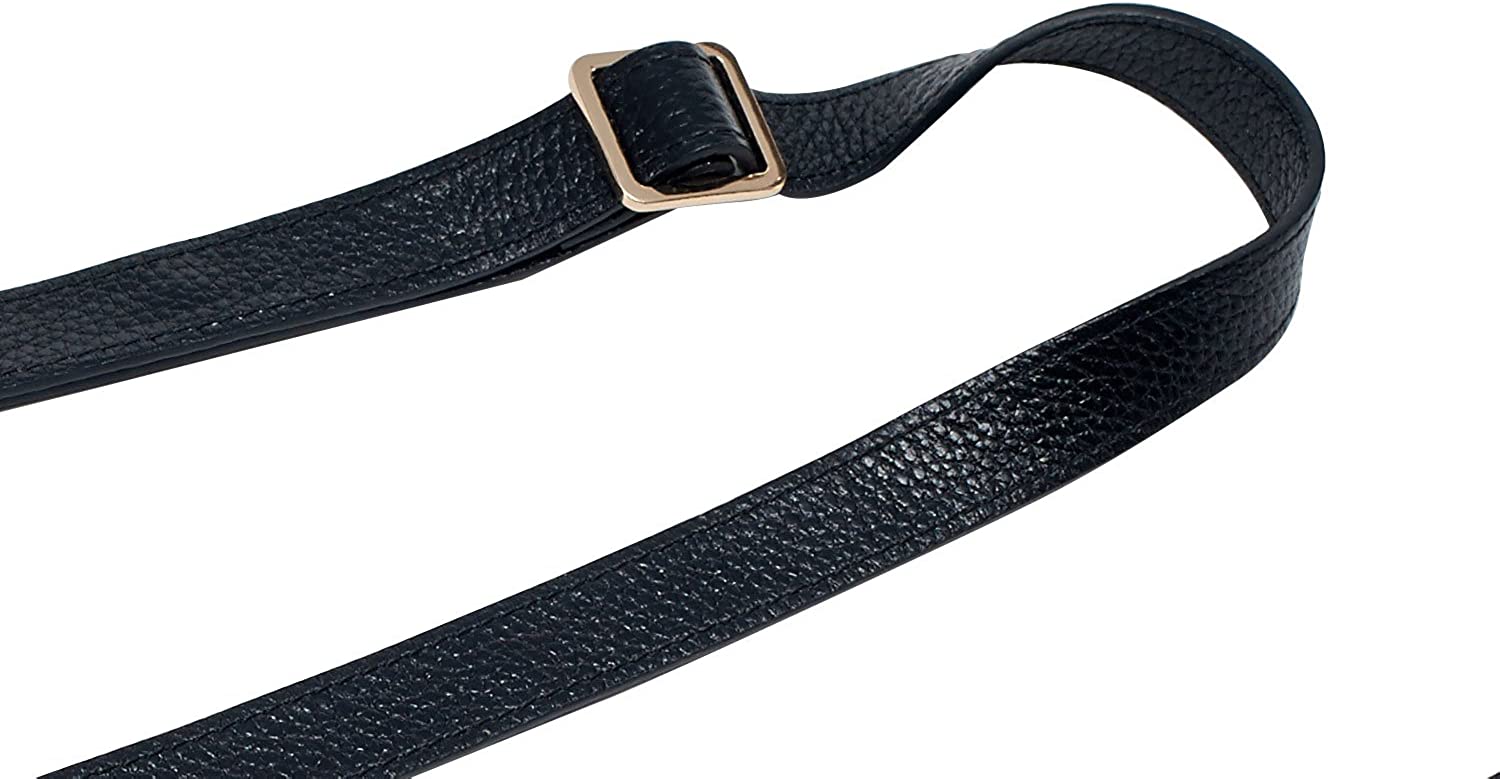 VanEnjoy Full Grain Leather Adjustable Replacement Strap for Crossbody Bag Purse, 26-51"Long 0.71"Wide