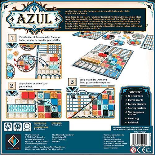 Azul Board Game | Strategy Board Game | Mosaic Tile Placement Game | Family Board Game for Adults and Kids - JOY2ESpree
