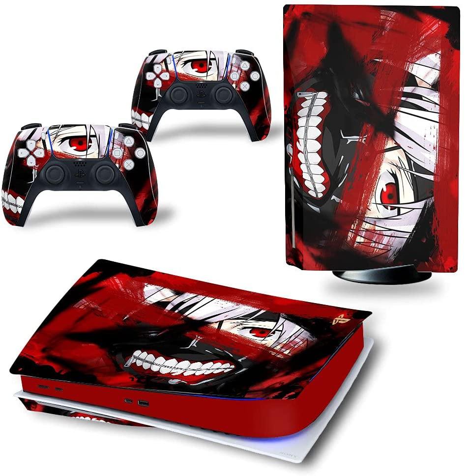Mmoptop PS5 Skin Aven-GeRs for Playstation 5 Disc Version with Console and Dualsense Controller - Full Set - JOY2ESpree
