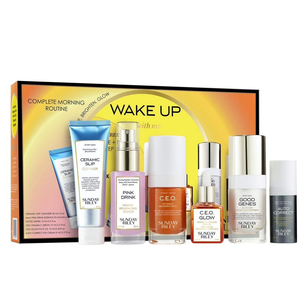 Sunday Riley Wake Up With Me Complete Brightening Morning Routine Kit