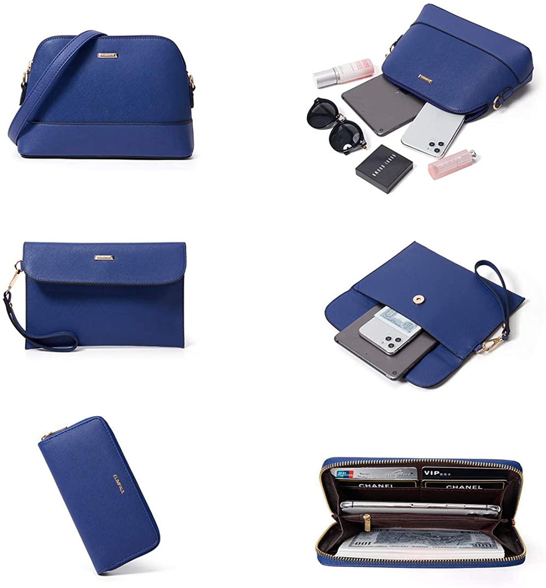 Women Fashion Handbags Wallet Tote Bag Shoulder Bag Top Handle Satchel Purse Set 4pcs