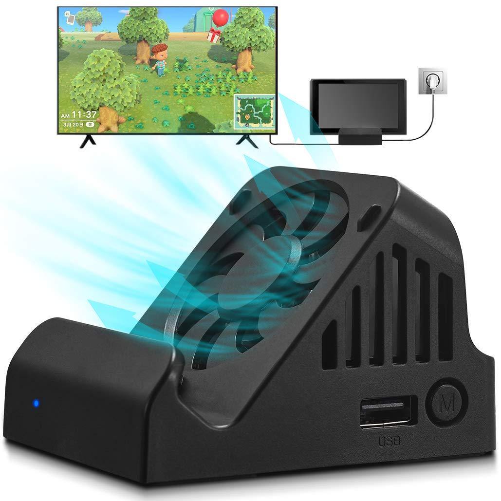 Switch Dock, TV Projection Charging Dock for Switch, Cooling Fan Compact 4K HDMI Adapter - JOY2ESpree